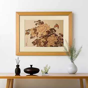 Amazon.co.jp: KINOWA 「牡丹に蝶」 木はり絵 オリジナル キット